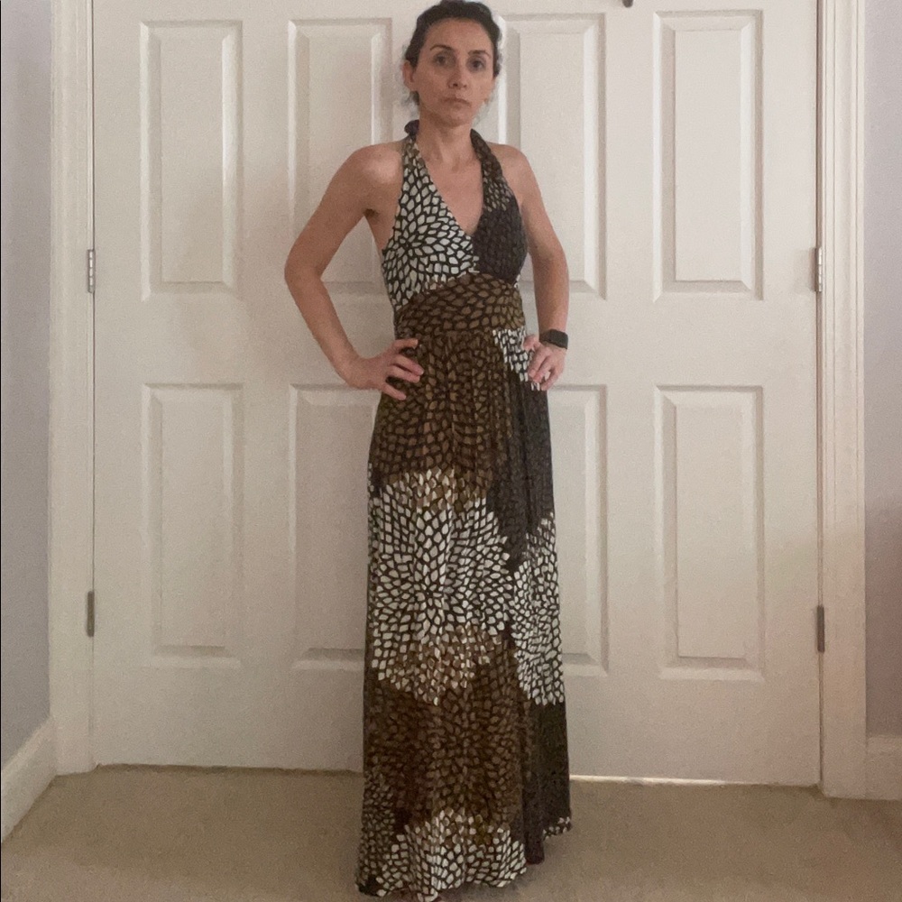 Banana Republic Halter Bohemian Maxi Dress